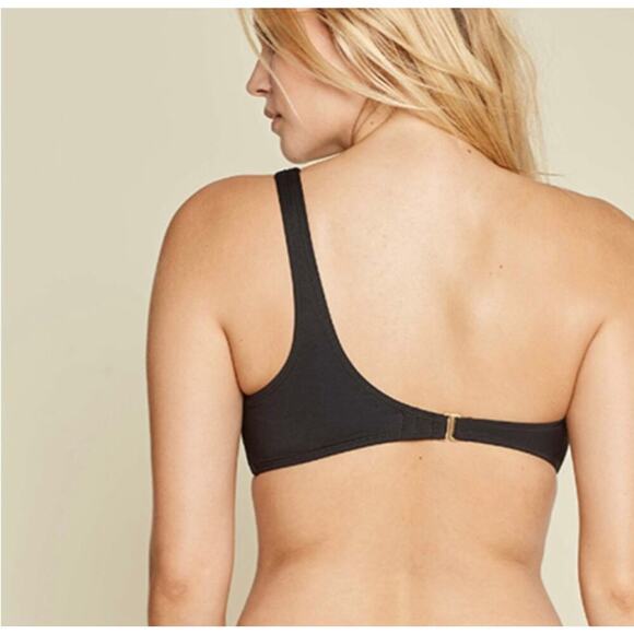 NWT Andie Swim The Wyndwood Top Size XL Black One Shoulder - Picture 2 of 7